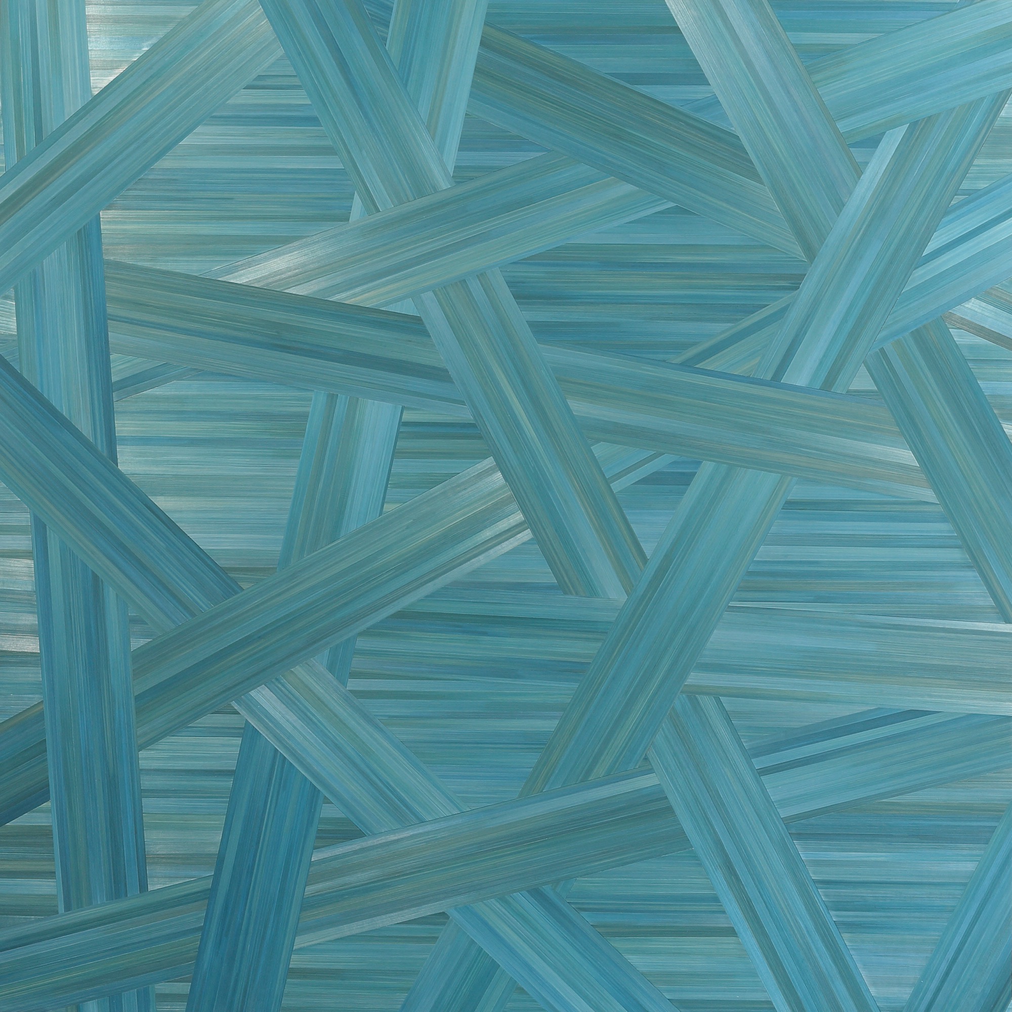 Refraction - Straw marquetry artwork